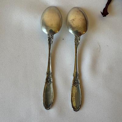 6 TOWLE STERLING SILVER SPOONS "OLD MIRROR" PATTERN 164.5 grams