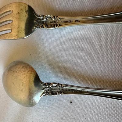 TOWLE STERLING SILVER FLATWARE "OLD MIRROR" PATTERN 152.5 grams