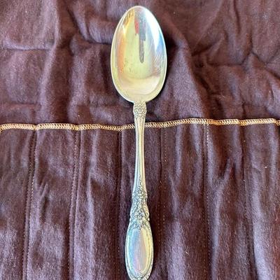 LARGE TOWLE STERLING SILVER SERVING SPOON 74 grams
