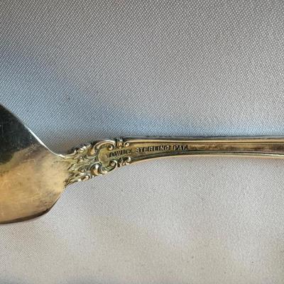 LARGE TOWLE STERLING SILVER SERVING SPOON 74 grams
