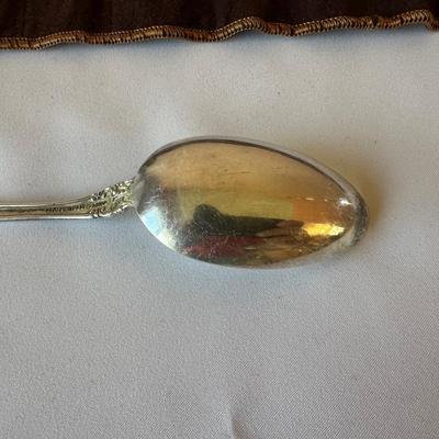 LARGE TOWLE STERLING SILVER SERVING SPOON 74 grams