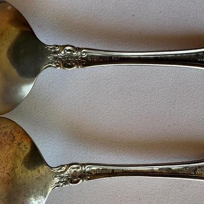 5 TOWLE STERLING SILVER SOUP SPOONS 182.5 grams