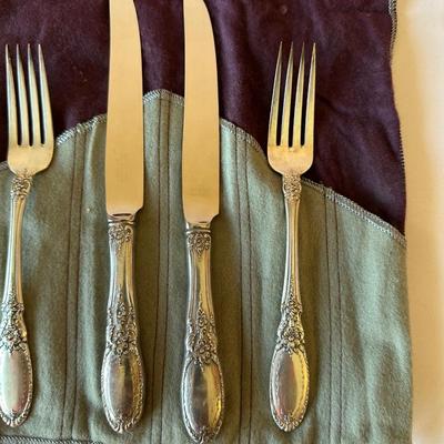 TOWLE STERLING SILVER FLATWARE "OLD MIRROR" PATTERN 124.5 grams