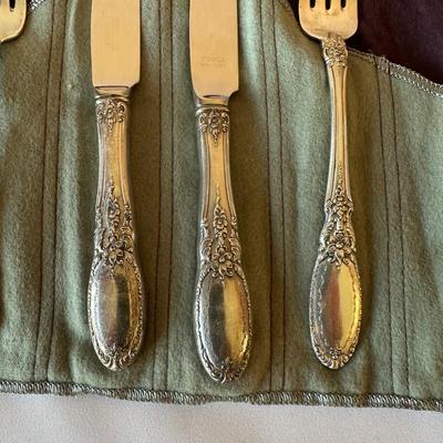TOWLE STERLING SILVER FLATWARE "OLD MIRROR" PATTERN 124.5 grams
