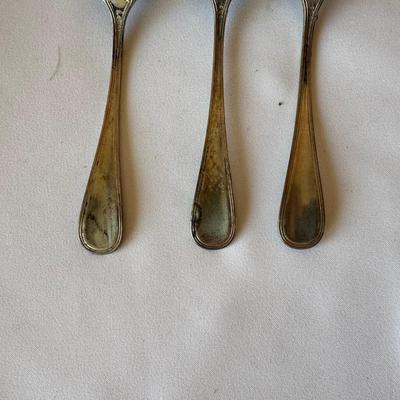 3 STERLING SILVER TABLESPOONS 75.5 grams