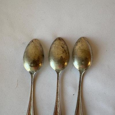 3 STERLING SILVER TABLESPOONS 75.5 grams