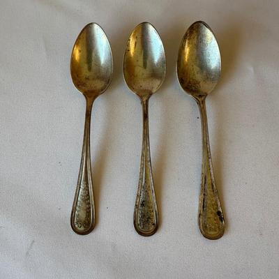 3 STERLING SILVER TABLESPOONS 75.5 grams