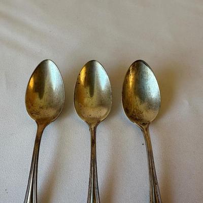 3 STERLING SILVER TABLESPOONS 75.5 grams