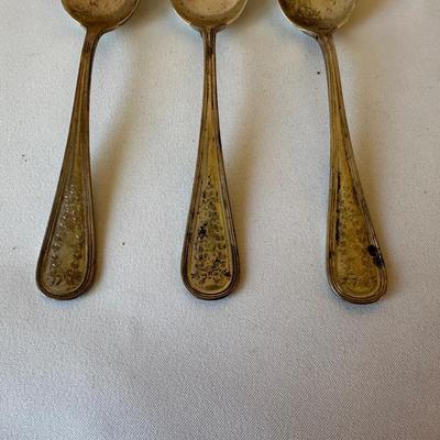 3 STERLING SILVER TABLESPOONS 75.5 grams