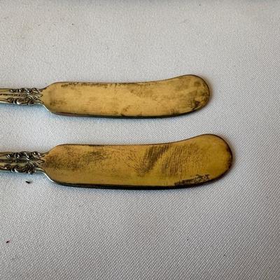 5 TOWLE STERLING SILVER HANDLES ON BUTTER KNIVES