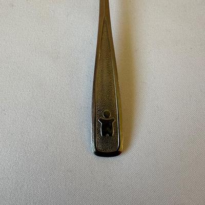 KIDS VINTAGE METAL “SPEED PHONE” BY THE GONG BELL AND BABY SPOON