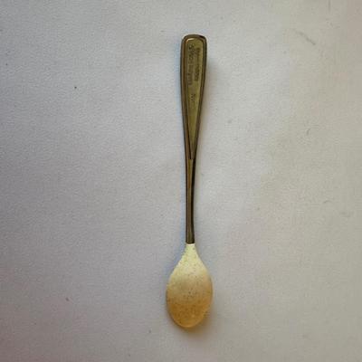 KIDS VINTAGE METAL “SPEED PHONE” BY THE GONG BELL AND BABY SPOON