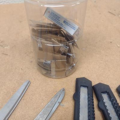 Assortment of Cutting Tools and Blades