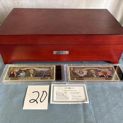 2 Trump Uncirculated $2 Bills