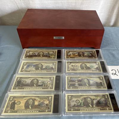 8 US Monument Uncirculated $2 Bill