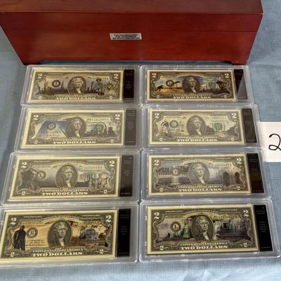 8 US Monument Uncirculated $2 Bill