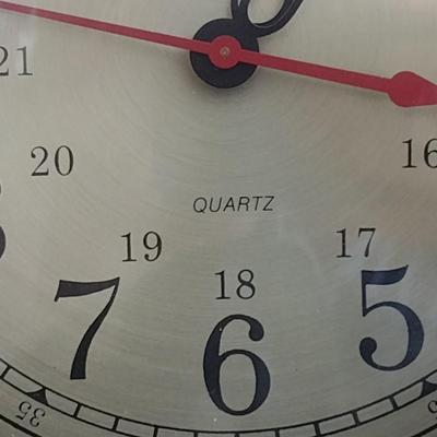 Nautical Themed Porthole Window Wall Clock