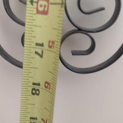 Metal Ribbon Decorative Cross Wall Clock