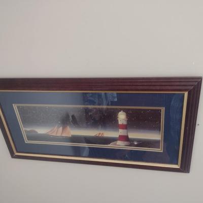 Framed Print Lighthouse Wall Art