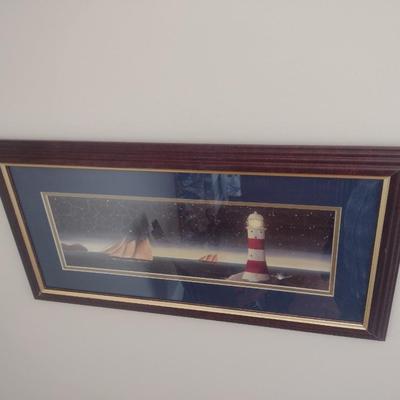 Framed Print Lighthouse Wall Art