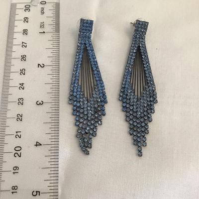 Calvin Klein Gorgeous Rhinestone Tassel Earrings
