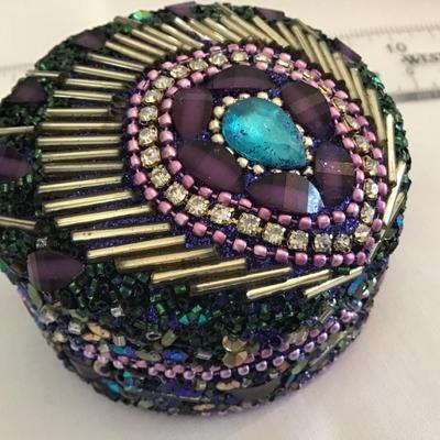 Beaded Trinket Box