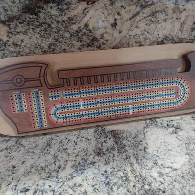 Ark Encounter Ken Ham Wood Cribbage Gameboard and Pieces