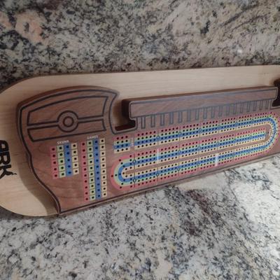 Ark Encounter Ken Ham Wood Cribbage Gameboard and Pieces