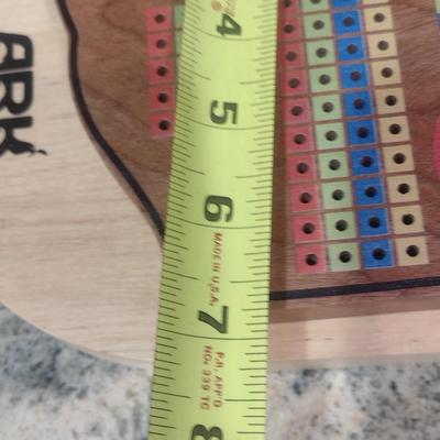 Ark Encounter Ken Ham Wood Cribbage Gameboard and Pieces
