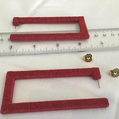 Designer Rebecca de Ravenel Earrings Limited Geo Hoop