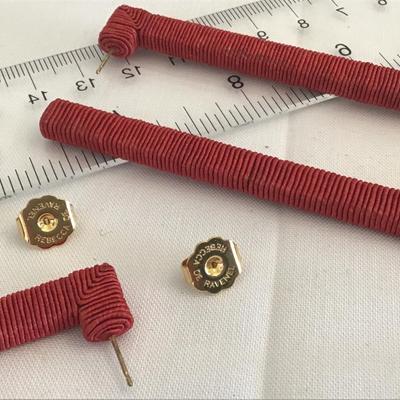 Designer Rebecca de Ravenel Earrings Limited Geo Hoop