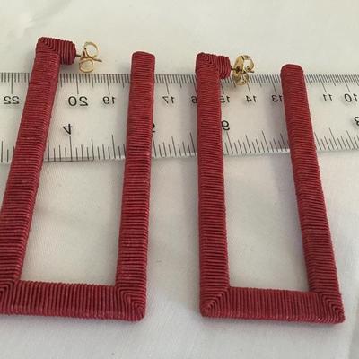 Designer Rebecca de Ravenel Earrings Limited Geo Hoop