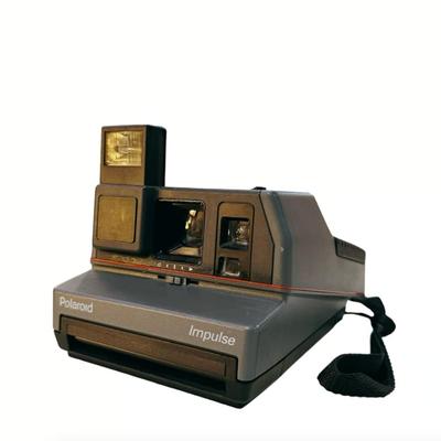 Vintage Polaroid 600 Impulse Lustre Gray Instant Film Camera