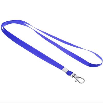 Cobalt Blue 17" Lanyard with Chrome Swivel Hook