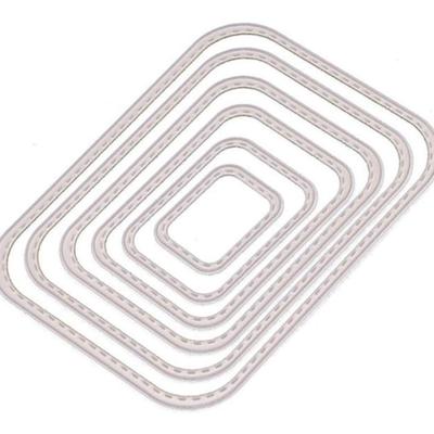 Rectangular Round Corner Frame Metal Cutting Dies for Card Making & Scrapbooking