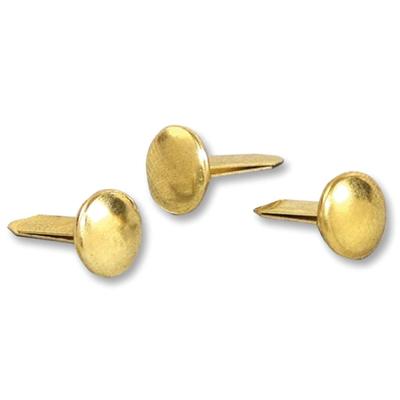 ACCO Brass Paper Fasteners, 1/2", Plated, 1 Box, 100 Fasteners/Box (71709)
