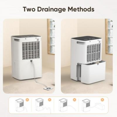 POYANK 30 Pint Dehumidifier, 2500 Sq.Ft Dehumidifier w/Drain Hose, 0.59 Gallon Water Tank, Overflow Protection, 2 Fan Speeds, Auto...