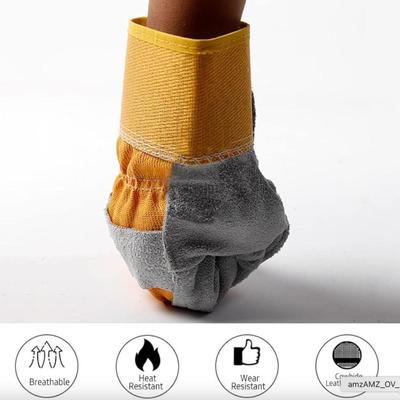 Welding Gs Heat Resist Cowhide Leather Forge Gs Hands ion in Welding Oven Grill BBQ Fireplace Factory Construction Site