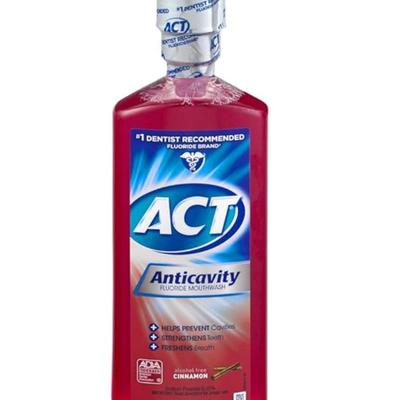 ACT Anticavity Fluoride Rinse Cinnamon 18 oz
