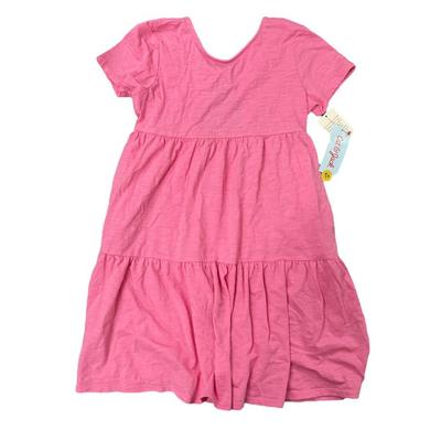 Size L - Girls' Target Cat & Jack Hot Pink Tiered Short Sleeve Dress