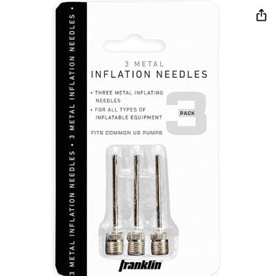 Franklin Sports 3 Pack of Inflation Needles silver
