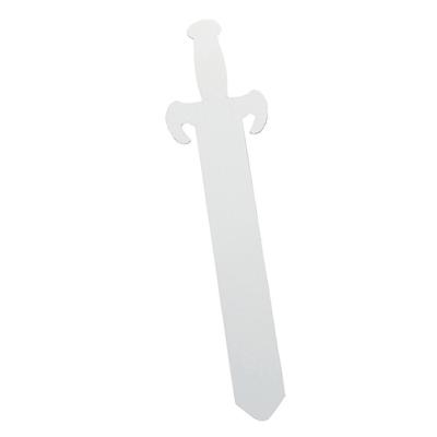 20" Color Your Own DIY White Cardstock Swords - 12 Pc.