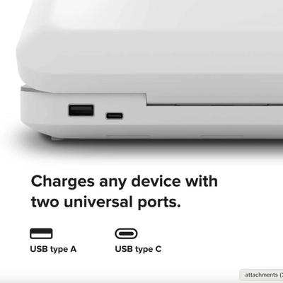 PhoneSoap 3 The Original UVC Phone Sanitizer & Charger in White