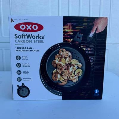 A - OXO SoftWorks Carbon Steel 12" BBQ Pan