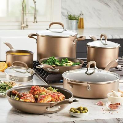 A - Circulon Premier Professional Hard Anodized Nonstick Cookware Induction Pots and Pans Set