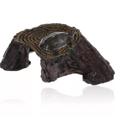 Turtle Basking Platform Reptile Climbing Shale Resin Brown