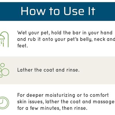 Wondercide - Pet Shampoo Bar for Dogs and Cats - Gentle, Easy-to-Use with Natural Essential Oils, Shea Butter, and Coconut Oil - Neem...