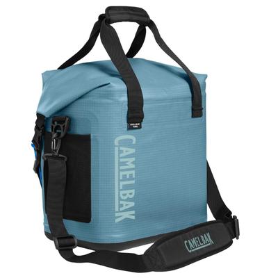 CamelBak ChillBak 18L Cube Soft Cooler w/3L Fusion Group Reservoir, Waterproof Roll-Top Closure Cooler Bag - Adriatic Blue