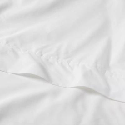 Size Queen White Target Threshold Ultra Soft Flat Sheet 300 Thread Count