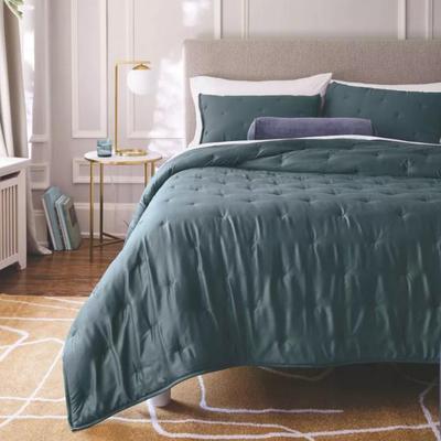 Size Full/Queen Target Threshold 3pc TENCEL™ Comforter and Sham Set in Dark Teal Blue